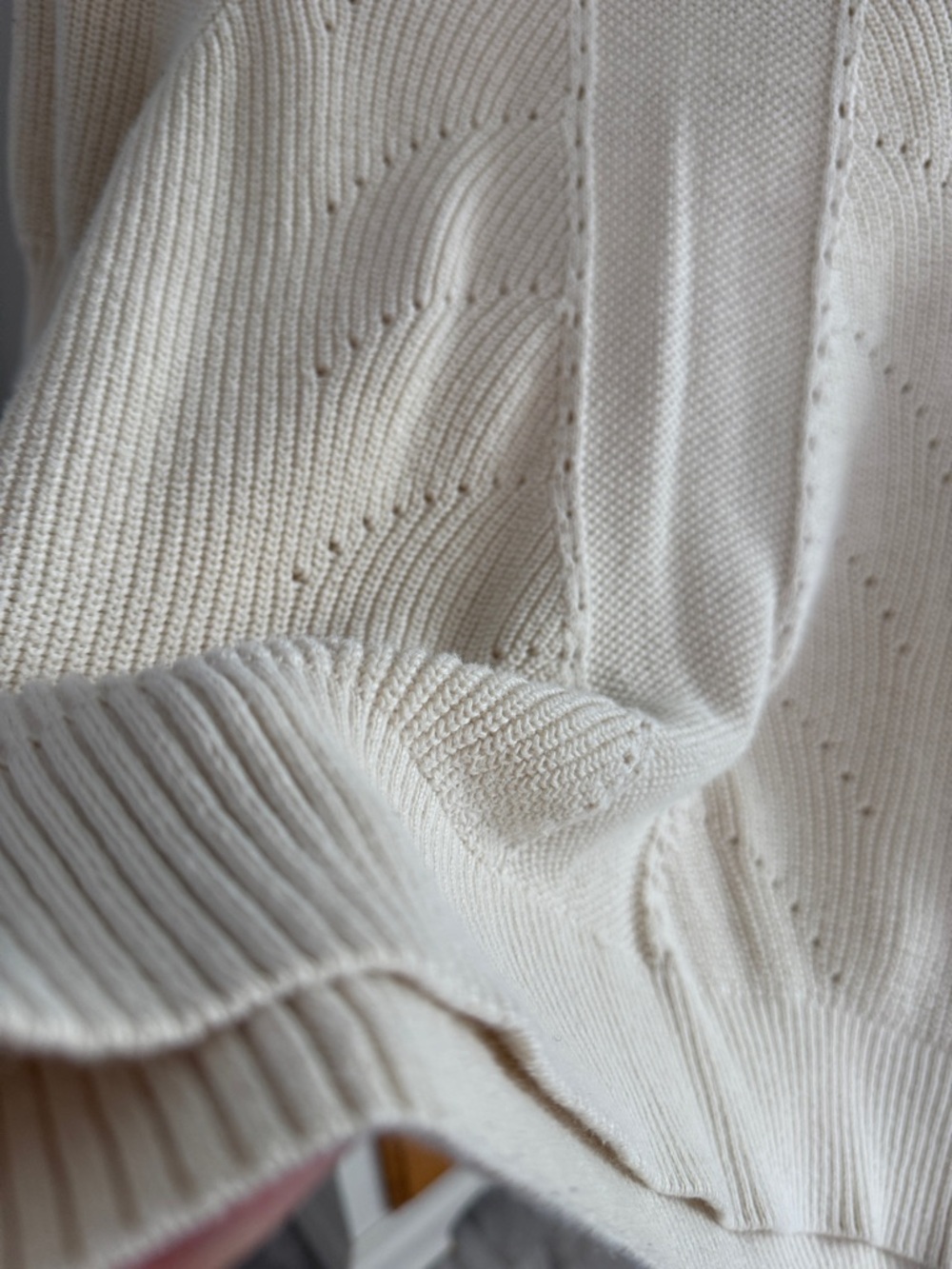 Reitmans Signature Cream Ribbed Knit Top - Picture 3 of 6